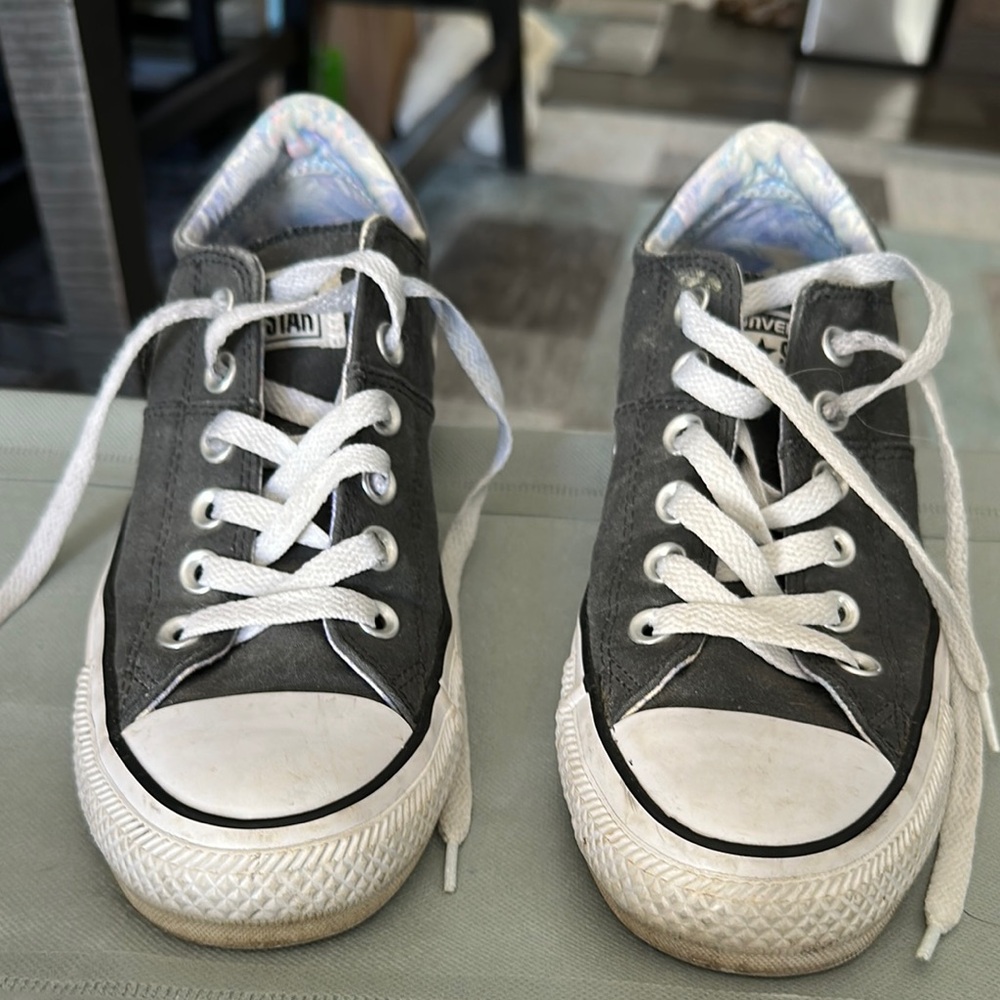 Converse Gray Low-Top Sneakers